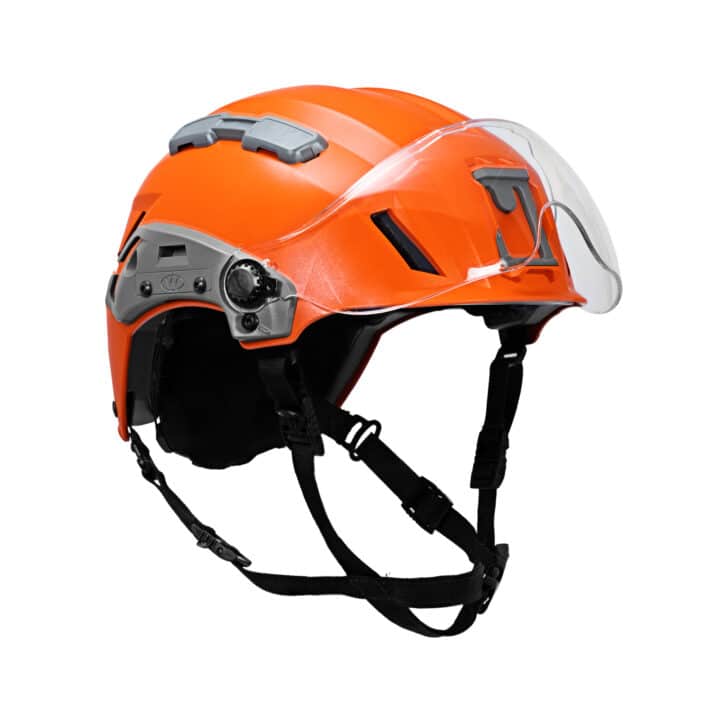exfil sar tactical coast guard orange angle visor up